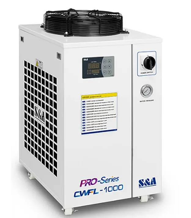 419.970 Chiller S&amp;A CWFL-1000AN dlya lazernogo istochnika 1 kVt IPG, RAYCUS, MAX Чиллер S&A CWFL-1000AN